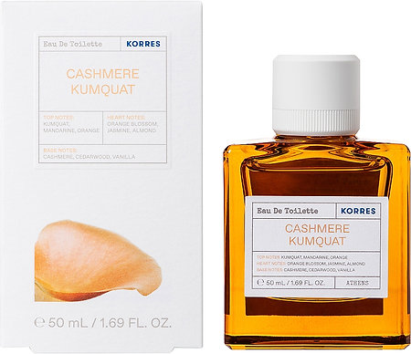Korres Cashmere Kumquat Eau De Toilette dámská toaletní voda s ovocnou vůní kašmíru a kumquatu