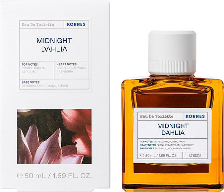 Korres Eau De Toilette Midnight Dahlia women's eau de toilette with a floral scent