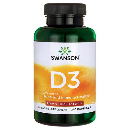 Swanson High Potency Vitamin D3 Nahrungsergänzungsmittel mit Vitamin D3