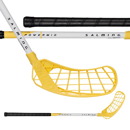 Salming Quest2 PowerMid White/Yellow Florbalová palica