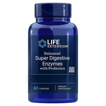 Life Extension Enhanced Super Digestive Enzymes with Probiotics Nahrungsergänzungsmittel mit Enzymen und Probiotika