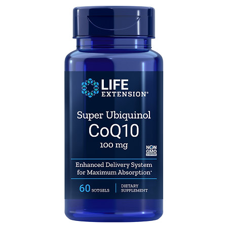 Life Extension Super Ubiquinol CoQ10 Nahrungsergänzungsmittel mit CoQ10
