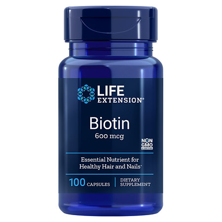 Life Extension Biotin Nahrungsergänzungsmittel mit Vitamin B7