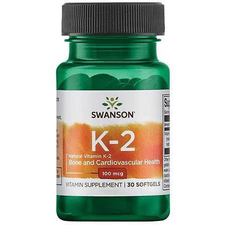 Swanson Highly Efficient Natural Vitamin K2 (Menaquinone-7 from Natto) Nahrungsergänzungsmittel mit Vitamin K