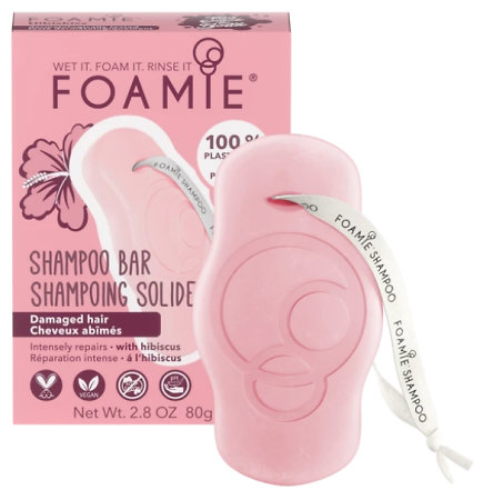 Foamie Shampoo Bar Hibiskiss tuhý šampon pro poškozené vlasy