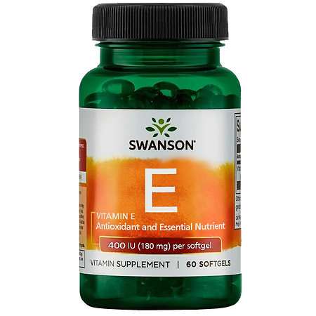 Swanson Vitamin E 400 IU Doplněk stravy s obsahem vitamínu E