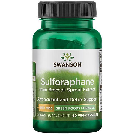 Swanson Sulforaphane from Broccoli - 100% Natural Doplněk stravy se sulforafanem