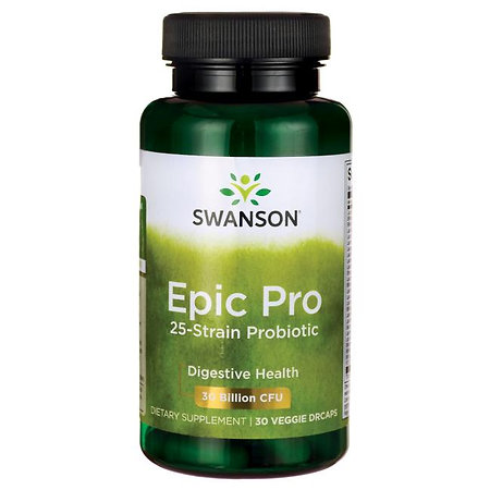 Swanson Epic-Pro 25-Strain Probiotic Doplněk stravy s obsahem probiotik