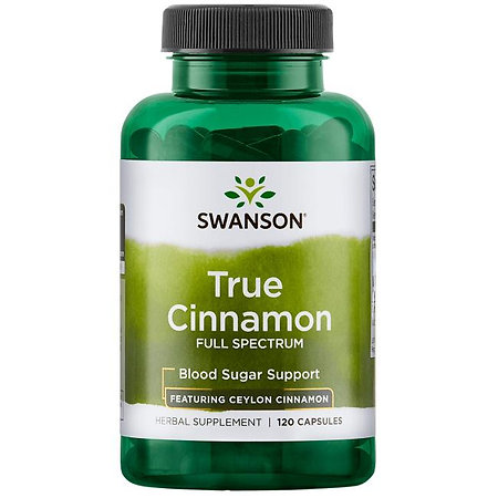 Swanson True Cinnamon - Full Spectrum Doplnok stravy s obsahom škorice
