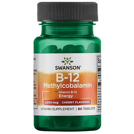 Swanson Methylcobalamin High Absorption B-12 Doplněk stravy s obsahem vitaminu B12