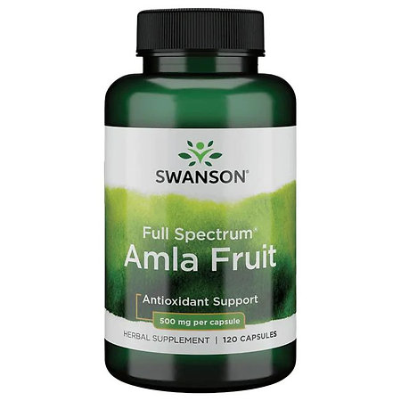 Swanson Full Spectrum Amla Fruit (Indian Gooseberry) Doplněk stravy s ovocem amla