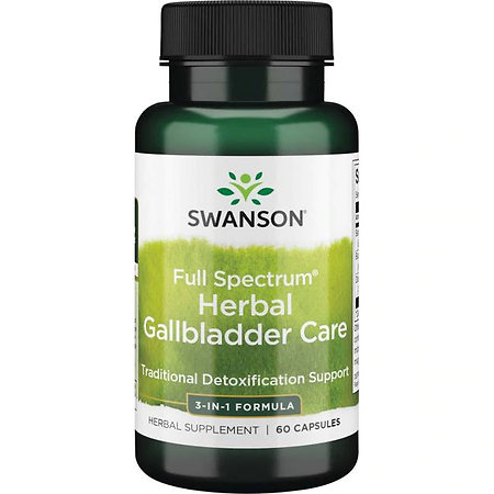 Swanson Full Spectrum Herbal Gallbladder Care Doplnok stravy s dřišťálom, lopúchom a púpavou