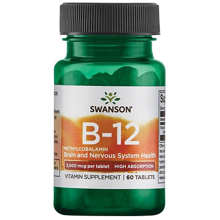 Swanson Methylcobalamin High Absorption B-12 Nahrungsergänzungsmittel mit Vitamin B12