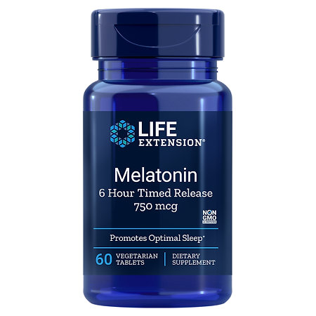 Life Extension Melatonin 6 Hour Timed Release Melatonin-Formel mit sechsstündiger Freisetzung