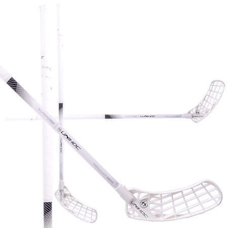 Unihoc ICONIC SUPERSKIN REG 26 white/black Florbalová palica