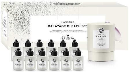 Maria Nila Balayage Bleach + Silver Shots zosvetľujúci prášok + neutralizátor teplých tónov