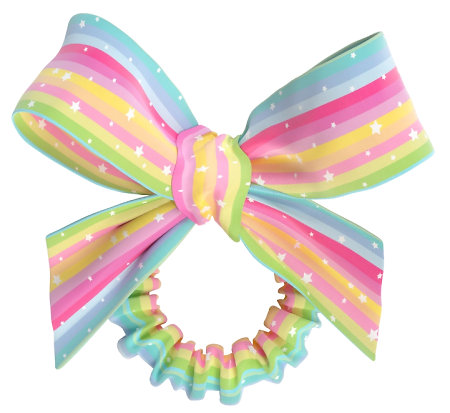 Invisibobble Kids Sprunchie Slim w. Bow dětská látková gumička do vlasů