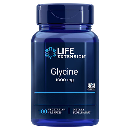 Life Extension Glycine Doplněk stravy s obsahem glycinu