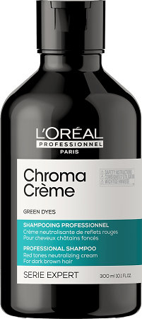 L'Oréal Professionnel Chroma Crème Green Shampoo grünes Shampoo, das rote aufhellende Basen neutralisiert