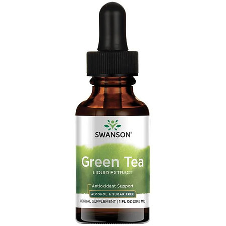 Swanson Green Tea Liquid Extract Doplněk stravy s extraktem ze zeleného čaje