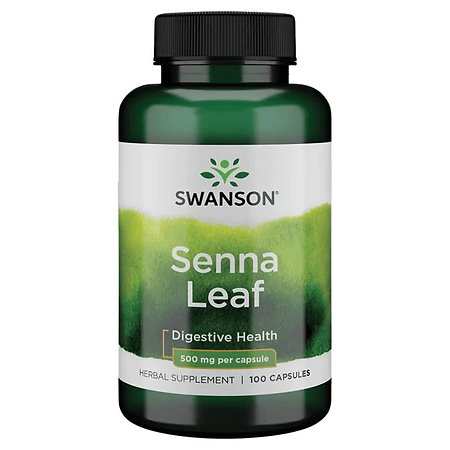 Swanson Senna Leaf Doplněk stravy s Cassia augustifolia