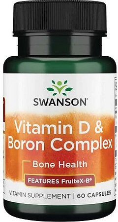 Swanson Vitamin D & Boron Complex Doplněk stravy s vitamínem D a boronem