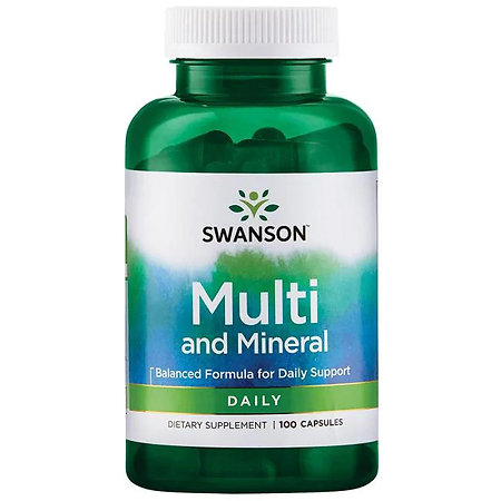Swanson Multi and Mineral Doplněk stravy s obsahem vitaminů a minerálů