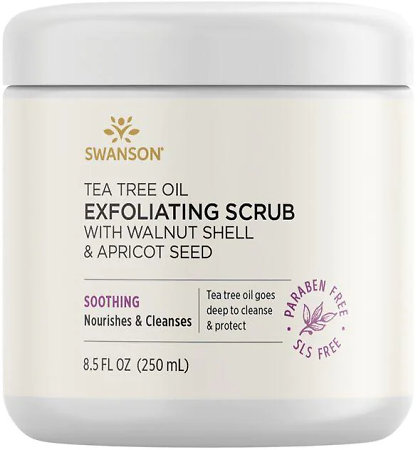 Swanson Tea Tree Oil Exfoliating Scrub pleťový peeling