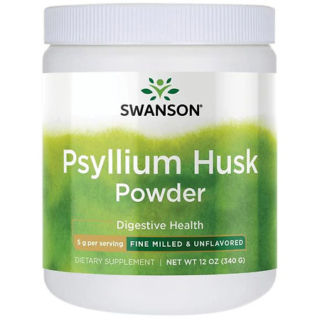 Swanson Psyllium Husk Powder Nahrungsergänzungsmittel mit Flohsamen