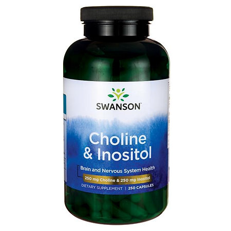 Swanson Choline & Inositol Doplnok stravy s cholínom a inozitolom