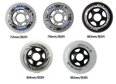 FILA Fitness wheels 8 pieces Náhradné kolieska na fitness korčule