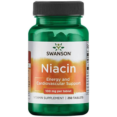 Swanson Niacin (Vitamin B-3) Doplněk stravy s obsahem vitaminu B