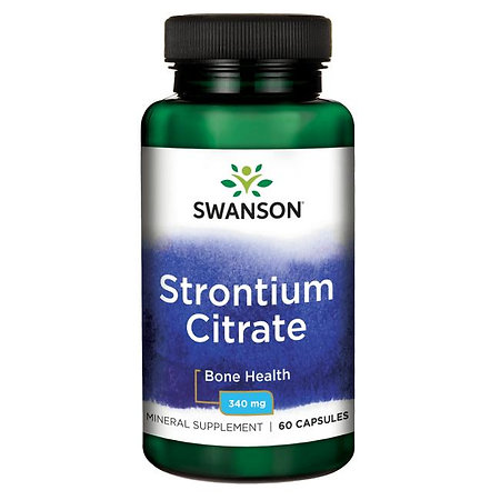 Swanson Strontium Citrate Doplněk stravy s obsahem citrátu stroncia