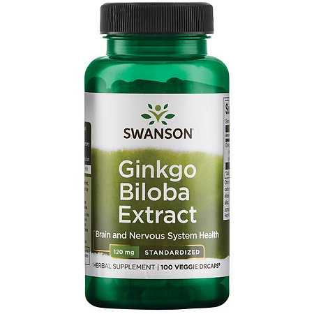 Swanson Ginkgo Biloba Extract Doplněk stravy s extraktem z ginkgo biloba