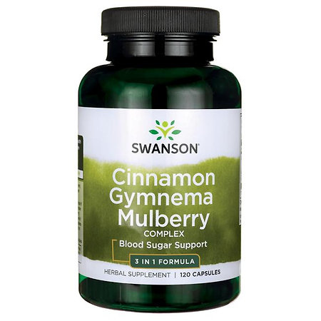 Swanson Cinnamon Gymnema Mulberry Complex Doplnok stravy s extraktmi škorice