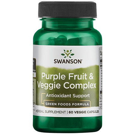 Swanson Purple Fruit & Veggie Complex Doplnok stravy s extraktom z fialového ovocia a zeleniny