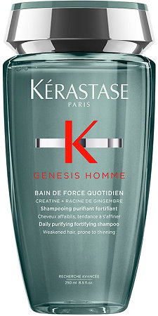 Kérastase Genesis Homme Bain de Force Quotidien Reinigungs- und Kräftigungsshampoo für Männer für geschwächtes Haar
