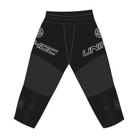 Unihoc Goalie pants INFERNO all black Brankárske nohavice