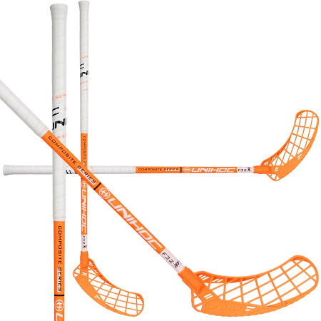 Unihoc EPIC Composite 32 neon orange/white Florbalová hůl