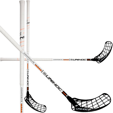 Unihoc EPIC Composite 29 white/black Florbalová hůl