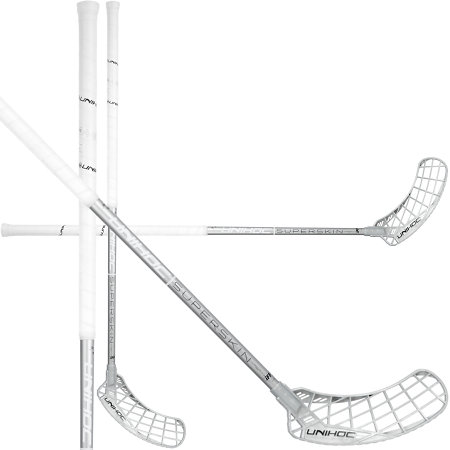 Unihoc EPIC SUPERSKIN REG 29 white/silver Florbalová hůl