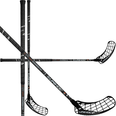 Unihoc EPIC CARBSKIN FL 29 black/orange Florbalová hůl