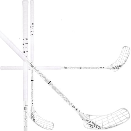 Zone floorball HYPER Composite Light 28 white/black Florbalová hokejka
