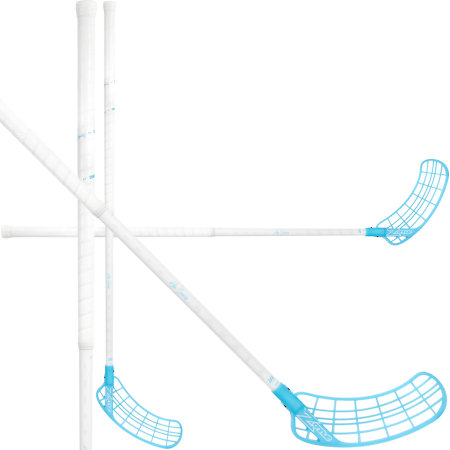 Zone floorball SUPREME AIR SL 27 white/ice blue Florbalová hůl