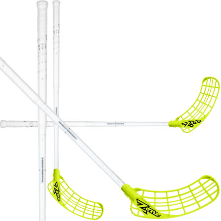 Zone floorball ZUPER AIR JR 35 white/silver Florbalová hokejka
