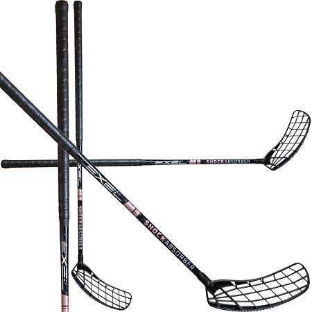 Exel SHOCK ABSORBER BLACK 2.6 ROUND MB Floorball Schläger