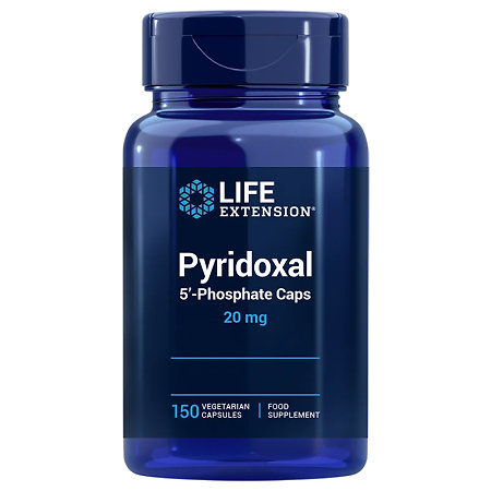 Life Extension Pyridoxal 5'-Phosphate Caps Fortgeschrittene Form von Vitamin B6 für die Gesundheit von Herz, Nerven und Augen