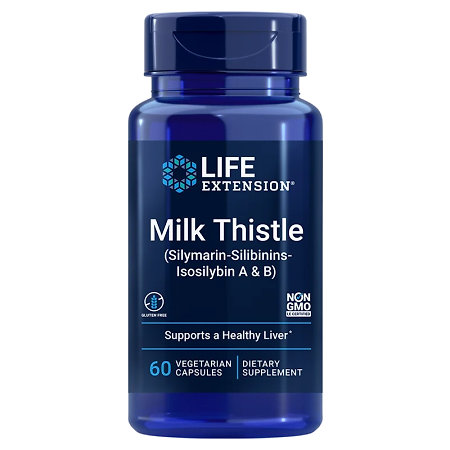 Life Extension Milk Thistle (Silymarin-Silibinins-Isosilybin A &/ B) Nahrungsergänzungsmittel mit Mariendistel-Extrakt