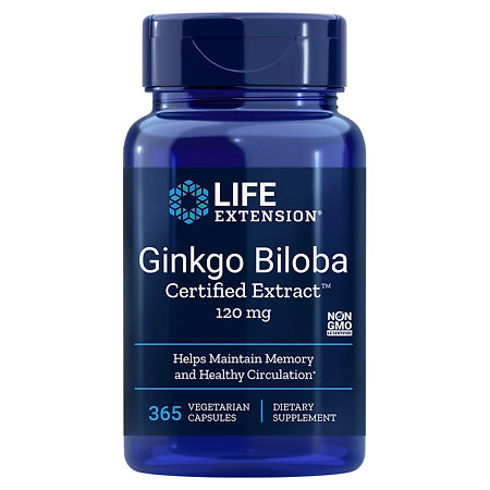 Life Extension Ginkgo Biloba Certified Extract™ Doplnělk stravy s extraktem z Ginkgo biloba