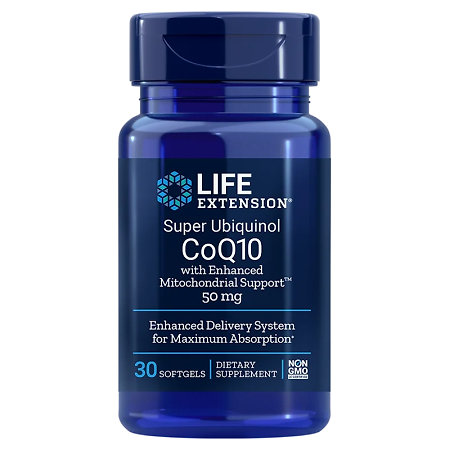Life Extension Super Ubiquinol CoQ10 Doplněk stravy s CoQ10 a shilajitu